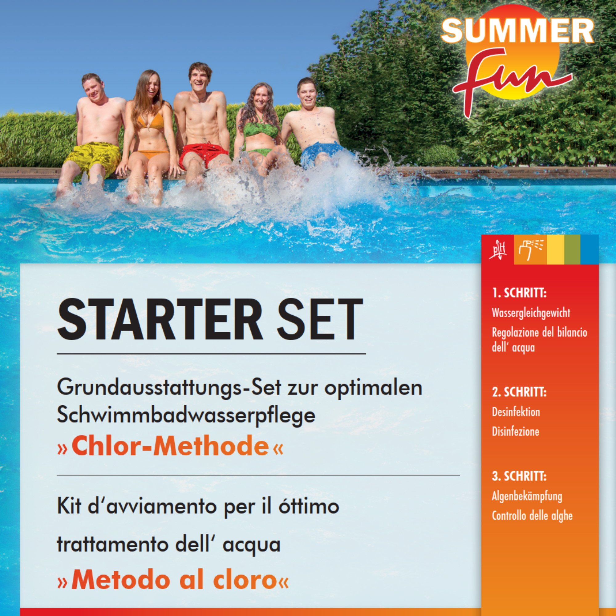 Summer Fun Starter Set Wasserpflege-Grundausstattung Chlor-Methode - 5,4 kg